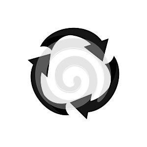 Recycle icon, Recycle Recycling symbol. Vector illustration. Isolated on white background