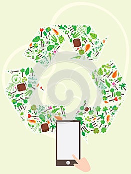 Recycle Icon Tree Page