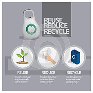 recycle infographic. Vector illustration decorative design