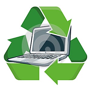Recycle laptop photo
