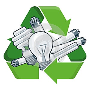 Recycle light bulbs photo