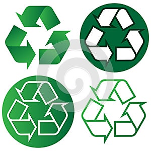 Recycle logo, go green, eco friendly