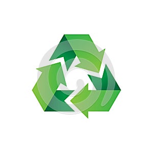 Recycle logo or icon vector design