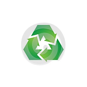 Recycle logo or icon vector design