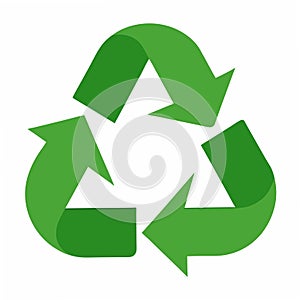 Recycle logo like web button