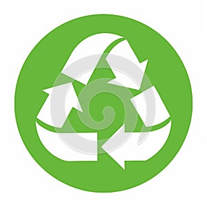 Recycle logo like web button