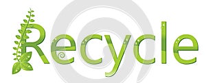 Recycle logo (Protect the environment )