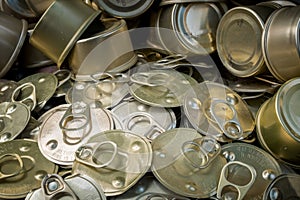 Recycle old canned aluminum for recycling to help be green for the Earth.