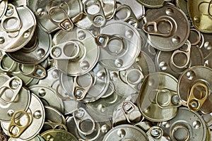 Recycle old canned aluminum for recycling to help be green for the Earth.