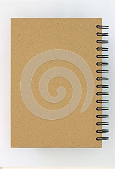 Recycle paper notebook back cover