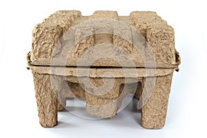 Recycle paper pulp protective packaging