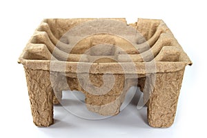 Recycle paper pulp protective packaging