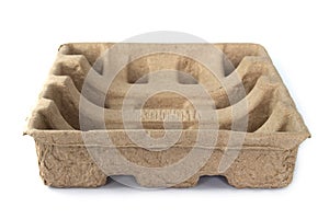 Recycle paper pulp protective packaging