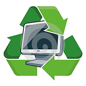 Recycle pc monitor photo