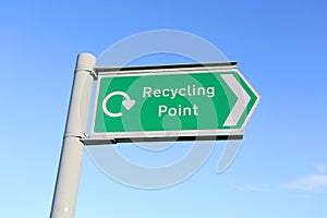 Recycle point public signage