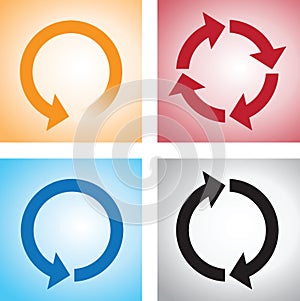 Recycle or reload page icons