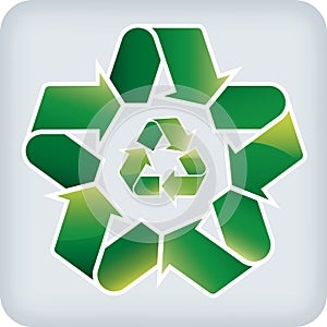 Recycle star (vector)