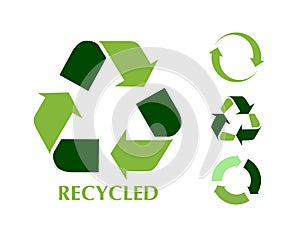 Recycle symbol photo