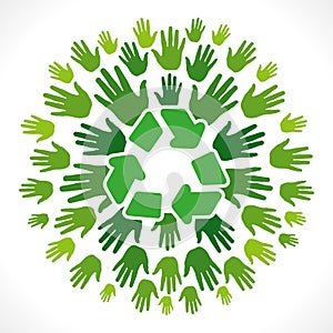 Recycle symbol cocnept