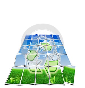 Recycle Symbol Wallpaper - Air, Water, Earth