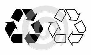 Recycle symbols illustration