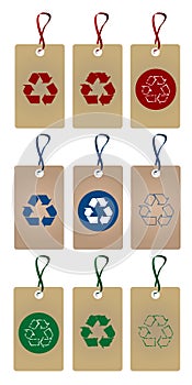 Recycle tags set