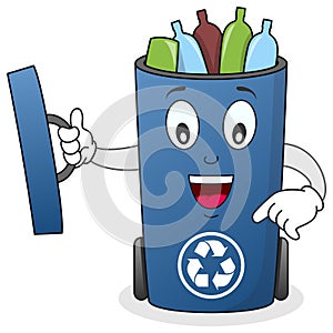 Recycle Waste Bin Character