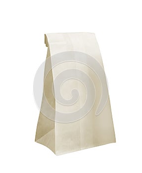 Recycle white paper bag