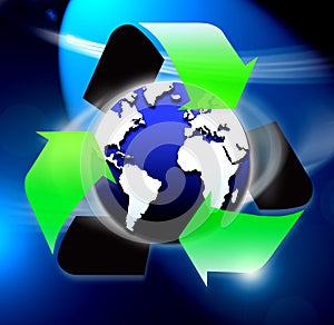 Recycle world symbol