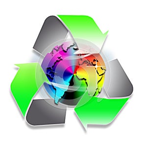 Recycle world symbol