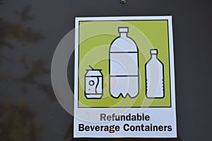 Recycle your beverage containers