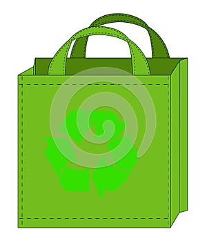 Recycleable shopping bag