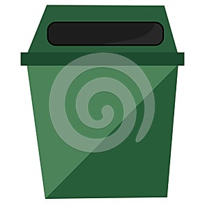 Recycled bin cartoon. Separation of waste cans for recycling, reuse, reduce. vector illustration