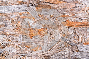 Recycled compressed wood chippings board background