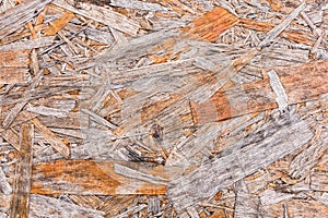 Recycled compressed wood chippings board background
