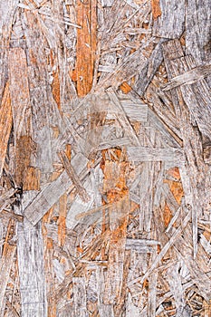 Recycled compressed wood chippings board background