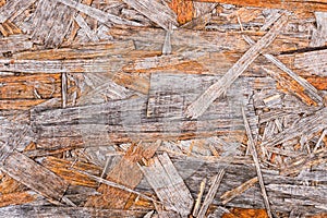 Recycled compressed wood chippings board background