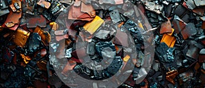 Recycled Metal Symphony: An Artistic Rebirth. Concept Recycled Metal Art, Sustainable Sculptures,