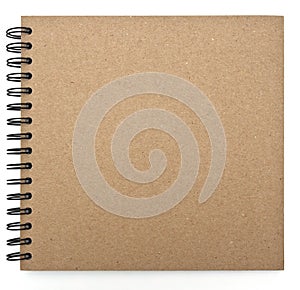 Recycled paper notebook front cover