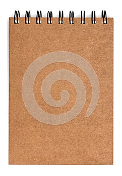 Recycled paper notebook front cover