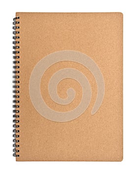 Recycled paper notebook front cover