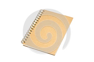 Recycled paper notebook front cover