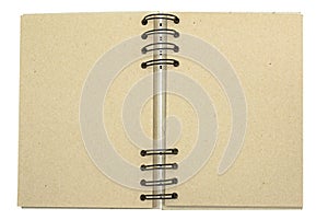 Recycled paper notebook