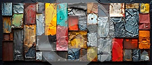 Recycled Rhythms: A Symphony of Metal Art. Concept Recycled Materials, Metal Sculpture, Sustainable