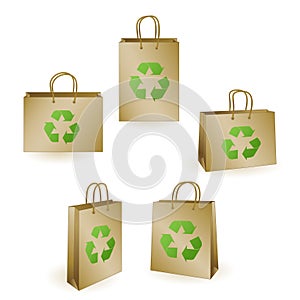 Recycled shopping bags