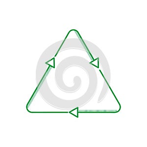 Recyclesymbol. Vector illustration decorative design