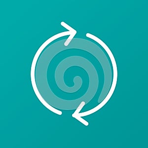 Recyclesymbol. Vector illustration decorative design