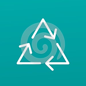 Recyclesymbol. Vector illustration decorative design