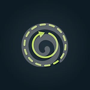 Recyclesymbol. Vector illustration decorative design