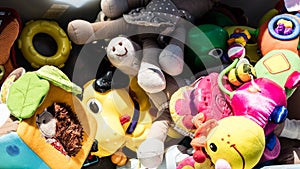 Recycling baby toys made of cheap plastic or fabric